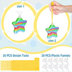Tanlade 100 Pcs Plastic Sand Art Bottles - Image 4
