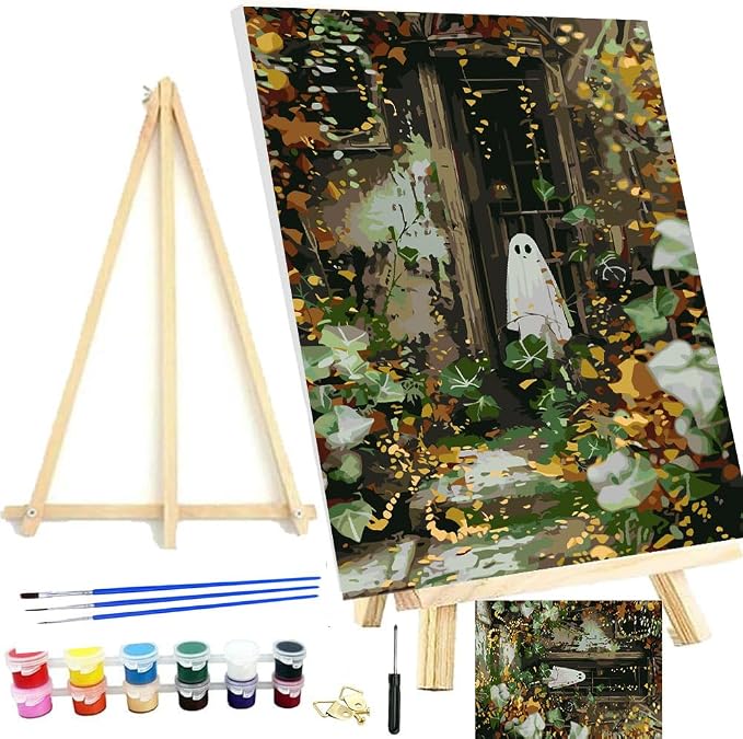 Halloween Framed Paint by Numbers Kits by MeothanDiamondPainting