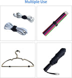 100 PCS 8 Inches Black Reusable Cable Ties, Adjustable Cord Straps, Cable - Image 4