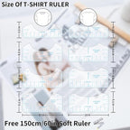 9pcs Tshirt Ruler Guide for Vinyl Alignment, T Shirt Rulers to Center Designs - Image 3