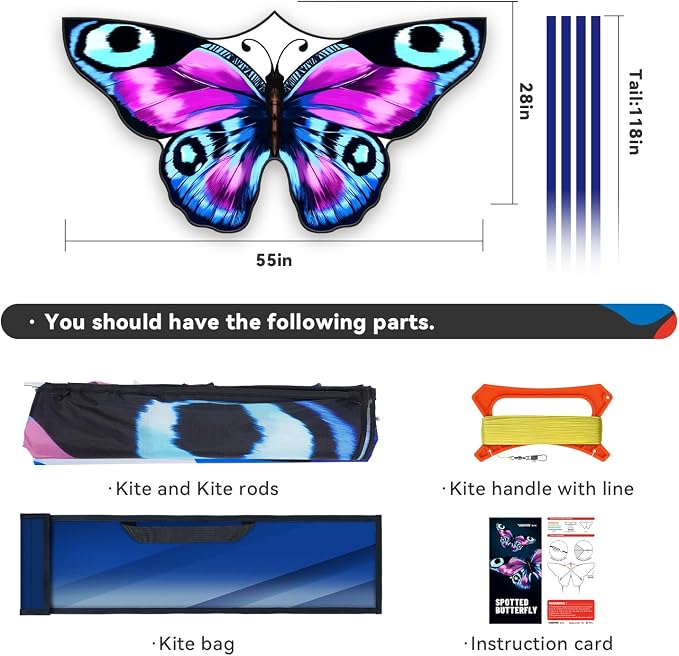 SGftre Colorful Butterfly Kite, Beach & Park Toys - Image 4