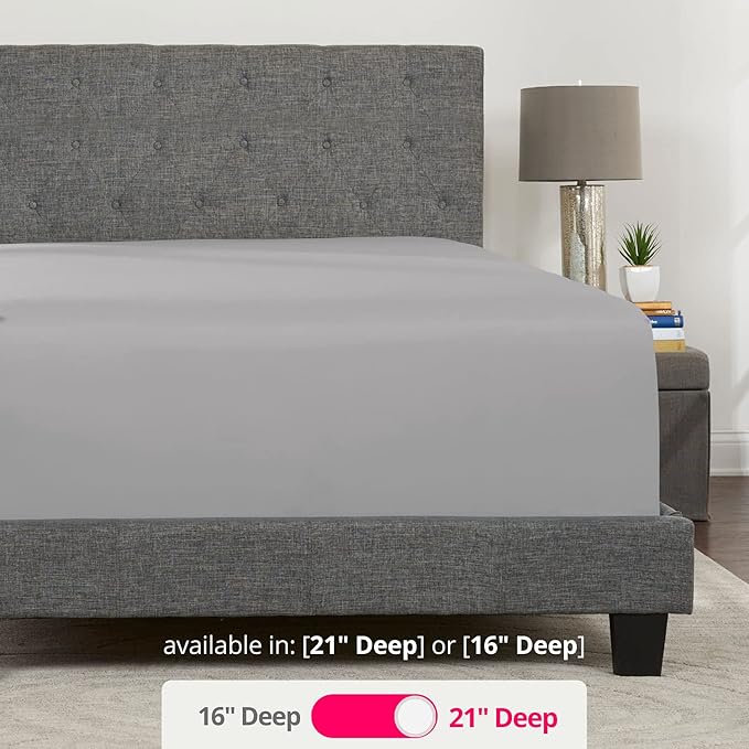Deep Pocket Full Size Fitted Sheet 21' Full Size Deep Pocket Sheet Perfectly - Image 3
