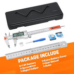 HARDELL 6" Digital Caliper, All-Metal Electronic Micrometer - Image 7