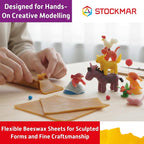 Stockmar Modelling Beeswax Sheets – 3 Sheets of Natural Color - Image 7