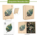 MYS AUR Wooden Puzzles for Adults, Nature Leaf Jigsaw Puzzle 300 Pieces - Image 2