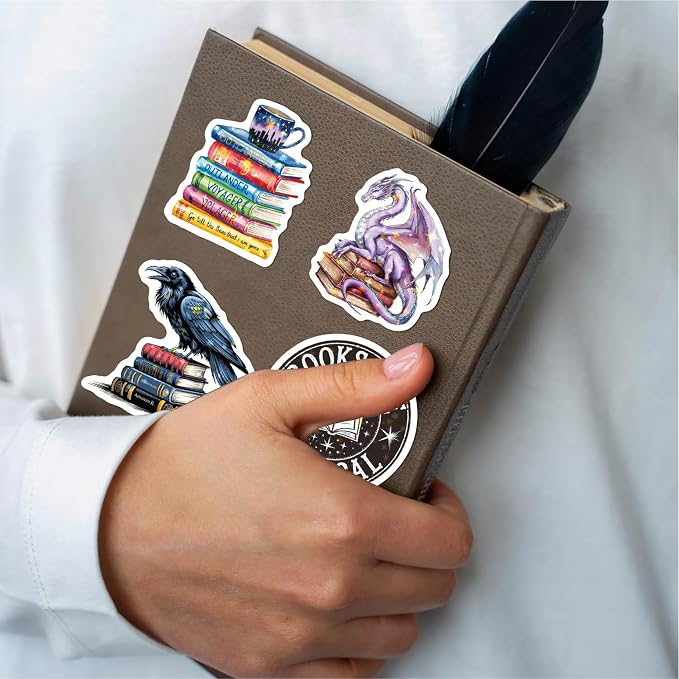 Glitter Reading Stickers for Bookish Adults, Reading Rewards for Students - Image 5