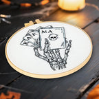 Gothic Tarot Embroidery Kits for Beginners Adults, Halloween Hand Bone - Image 8