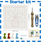 INFUNLY Potted Plant Punch Needle Kit - Image 4