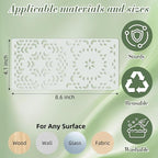 Geometric Texture Stencils for Crafts Reusable 16Pcs Stencils | DIY Art - Image 4