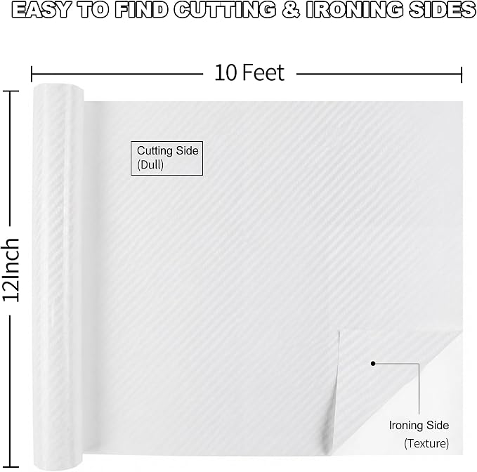 guangyintong Heat Transfer Vinyl Carbon White HTV Rolls, HTV Vinyl - Image 2