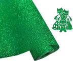 Efuncro- Green Glitter HTV 12'' x 8ft Heat Transfer Vinyl, Iron on - Image 2