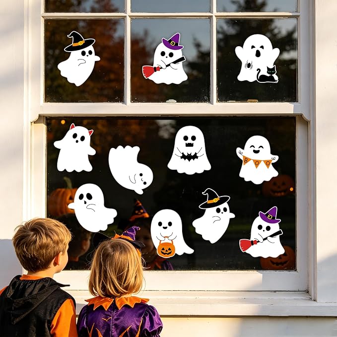 54Pcs Halloween Ghost Cutouts, Classroom Halloween Bulletin Board Decorations - Image 7