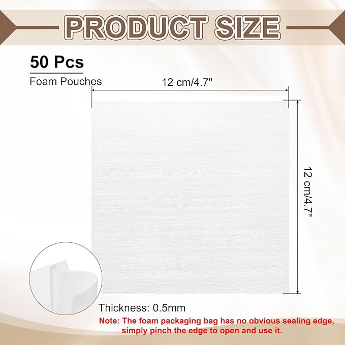 uxcell 50 Pcs Cushion Foam Pouches, Photo Frame - Image 2