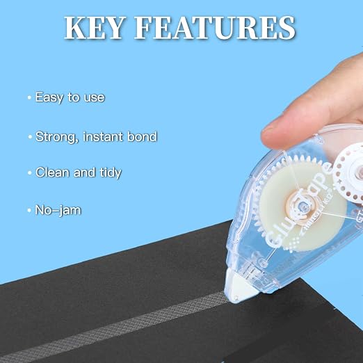 Upgrade 3X Longer Glue Tape, Photo-Safe Acid-Free Scrapbook Tape, Scrapbook and - Image 3
