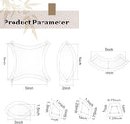 BENECREAT 7 Shapes Double Wedding Ring Acrylic Quilting Template, Transparent - Image 2