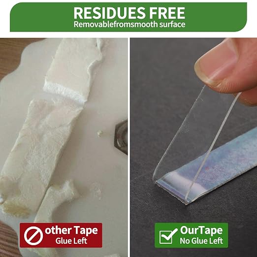2 Pack Nano Double Sided Tape Duty Mounting Tape Sticky Walls, Double Sided - Image 6