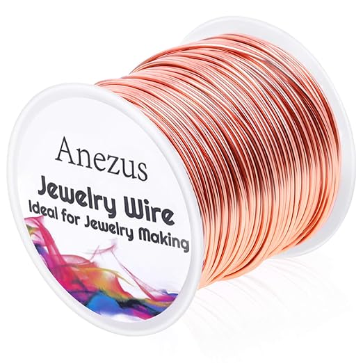 anezus 18 Gauge Jewelry Wire for Jewelry Making, Craft Wire Tarnish Resistant by anezus