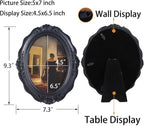 SIKOO Vintage Picture Frames 5x7 Antique Oval Picture Frame Tabletop and Wall - Image 6