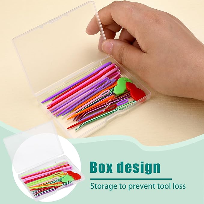 Bupete 25 Pcs Yarn Needles Set, Metal Tapestry Needle, Crochet Needles - Image 6