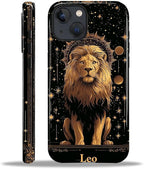ZHEGAILIAN Case for iPhone 13 14, Galaxy Lion Gold Durable Shockproof Silicone by Home