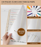 Spiral Notebook Journal 8.5” x 11”, A4 Large Notebooks - Image 4