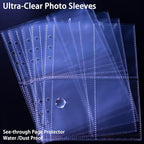 A5 Kpop Photocard Binder with 30 Pack 4-Pocket Card Pages, 6 Ring A5 Binder - Image 8
