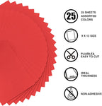 9 x 12 Inch Red Foam Sheets Crafts, 2mm Thick. 25 Pack Premium Red Foam Papers - Image 3