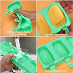 Mity rain 2 Pack Cake Pop Molds Silicone, 8 Cavity Reusable Cakesicle Molds | - Image 8