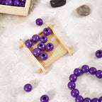 240pcs Purple Color Wood Beads 16mm Large Hole:6mm - Image 4