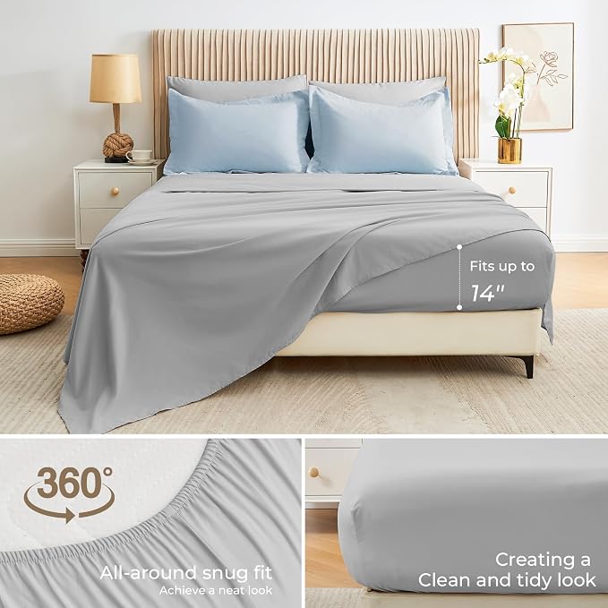 Sasttie Full Size Comforter Sets, 7 Pieces Reversible Bed in a Bag Full - Image 5