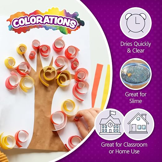 Colorations Washable Clear Glue, 1 Gallon, Bulk School and Scrapbook Supplies - Image 2