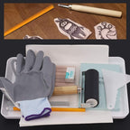Rustark 24 Pieces Block Printing Starter Tool Kit - Image 7