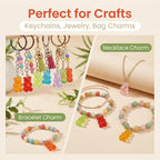 Keychain Charms Bulk 30pcs mixed Cute 3D Charms - Image 2