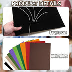 Biaungdo 6 Pcs 8 x 12 Inch Felt Fabric Sheets, - Image 3