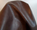 NAT Leathers | Brown pebblegrain Soft Faux Vegan Leather Fabric Sheet PU Peta - Image 2