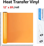 guangyintong Light Orange Heat Transfer Vinyl HTV Rolls - Image 2