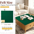 Large Felt Fabric Sheet 36 x 36 Inch, 1.6mm Thick | Soft nonwoven felt - Image 2