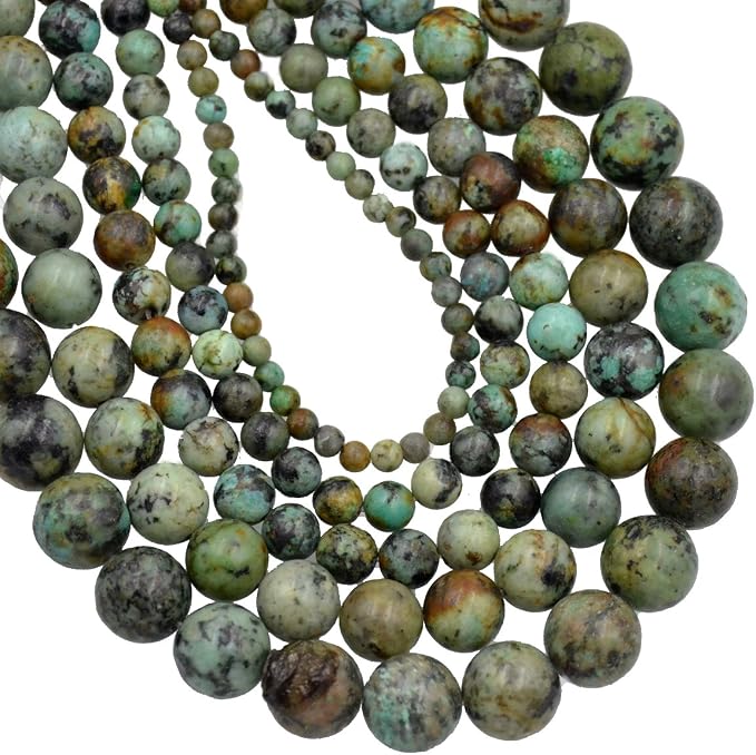 AD Beads Natural Gemstone Round Loose Beads 15" by ADBeads