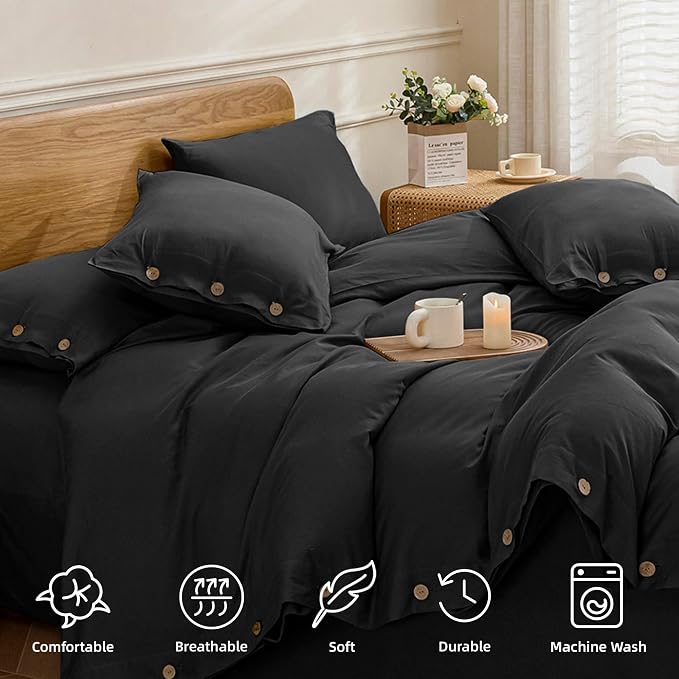JELLYMONI Cotton Duvet Cover Queen Size - Image 4