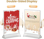 8.5X11 Silver Frames Double-Sided Acrylic Sign Holder, 6 Pack | Picture Frames - Image 3