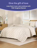 YnM 15lbs Weighted Blanket for Adults, Linen Heavy Bed Throw Blanket - Image 4