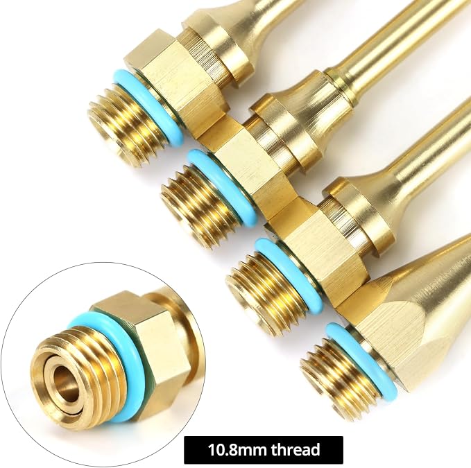 QWORK 4Pcs Pure Copper Glue Gun Nozzle Set - Image 4