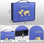 ANKHOH Zippered Coin Collection Book, 200 Pockets and 30 Bill Sleeves | PU - Image 4