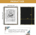Califortree Grey Wooden 11x14 Picture Frame Set of 2 - Image 5