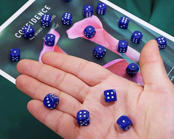Tupalizy 10mm Acrylic Dice Beads Small 6 Sided Dice Charms - Image 4
