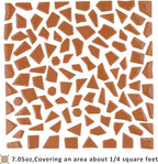 Youway Style Mosaic Tiles for Crafts Bulk, 200g Caramel Broken Glass Pieces for - Image 6