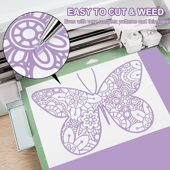 VINYL FROG Matte Lilac Purple Permanent Vinyl Roll 12" x10ft 001 Vinyl | Purple - Image 3