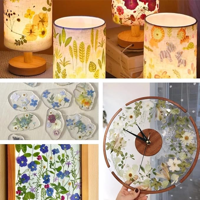 80Pcs Pressed Flowers, Dried Flowers Natural Pressed Flowers Bulk - Image 4