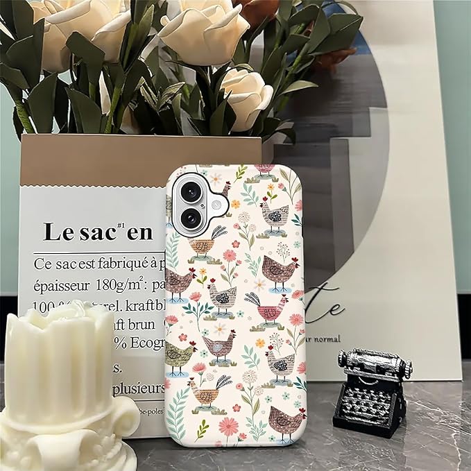 ZHEGAILIAN Case for iPhone 16 Plus, Chicken Farmhouse Animal Rooster Durable - Image 7