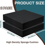 Frienda 2 Pack 5" x 24" x 24" Upholstery High Density Foam Cushion Replacement - Image 2